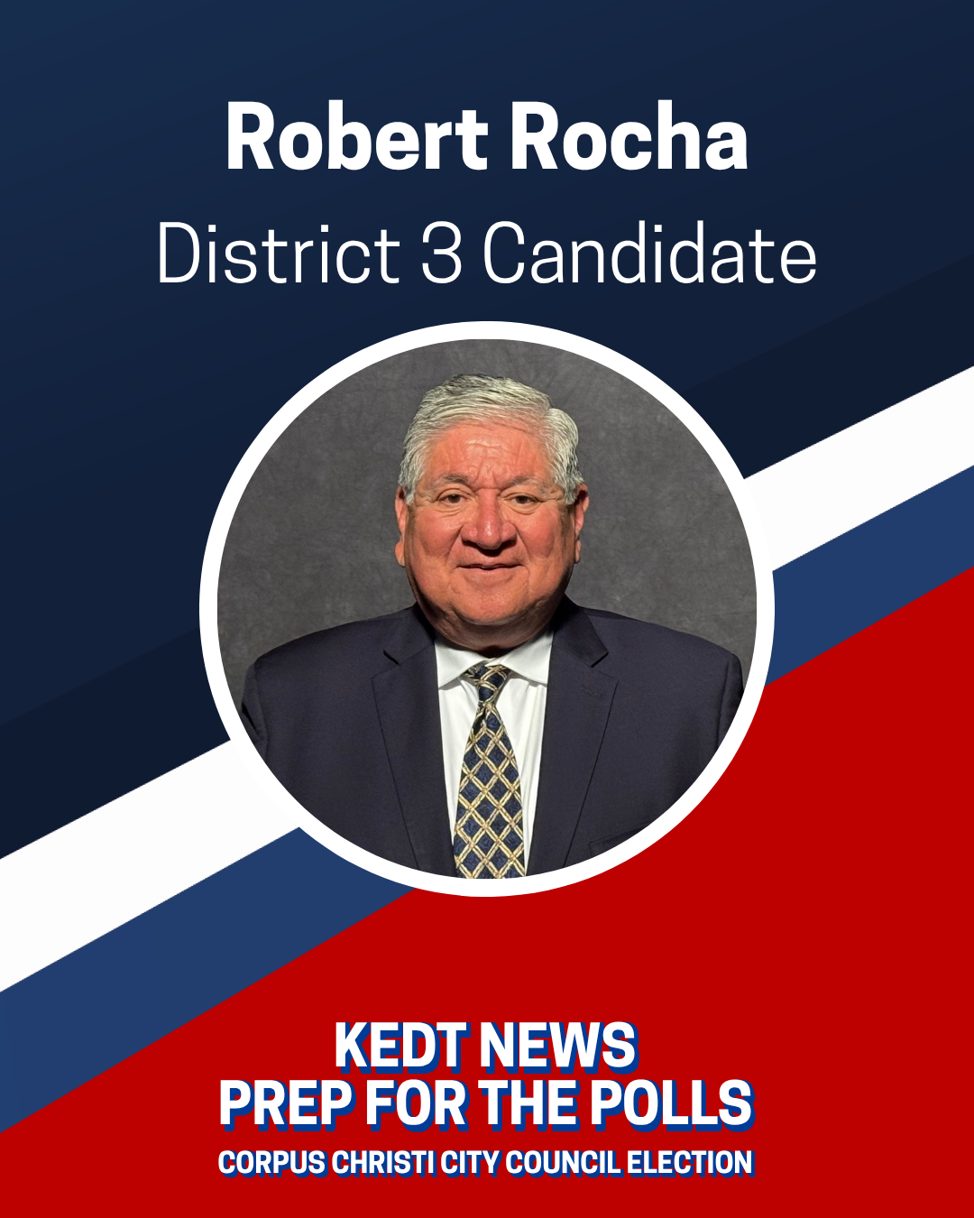 Robert Rocha District Three City Council candidate graphic