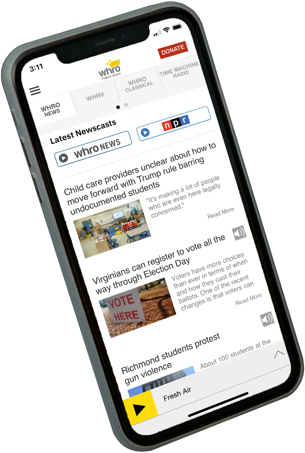 The WHRO Public Media App is amazing!