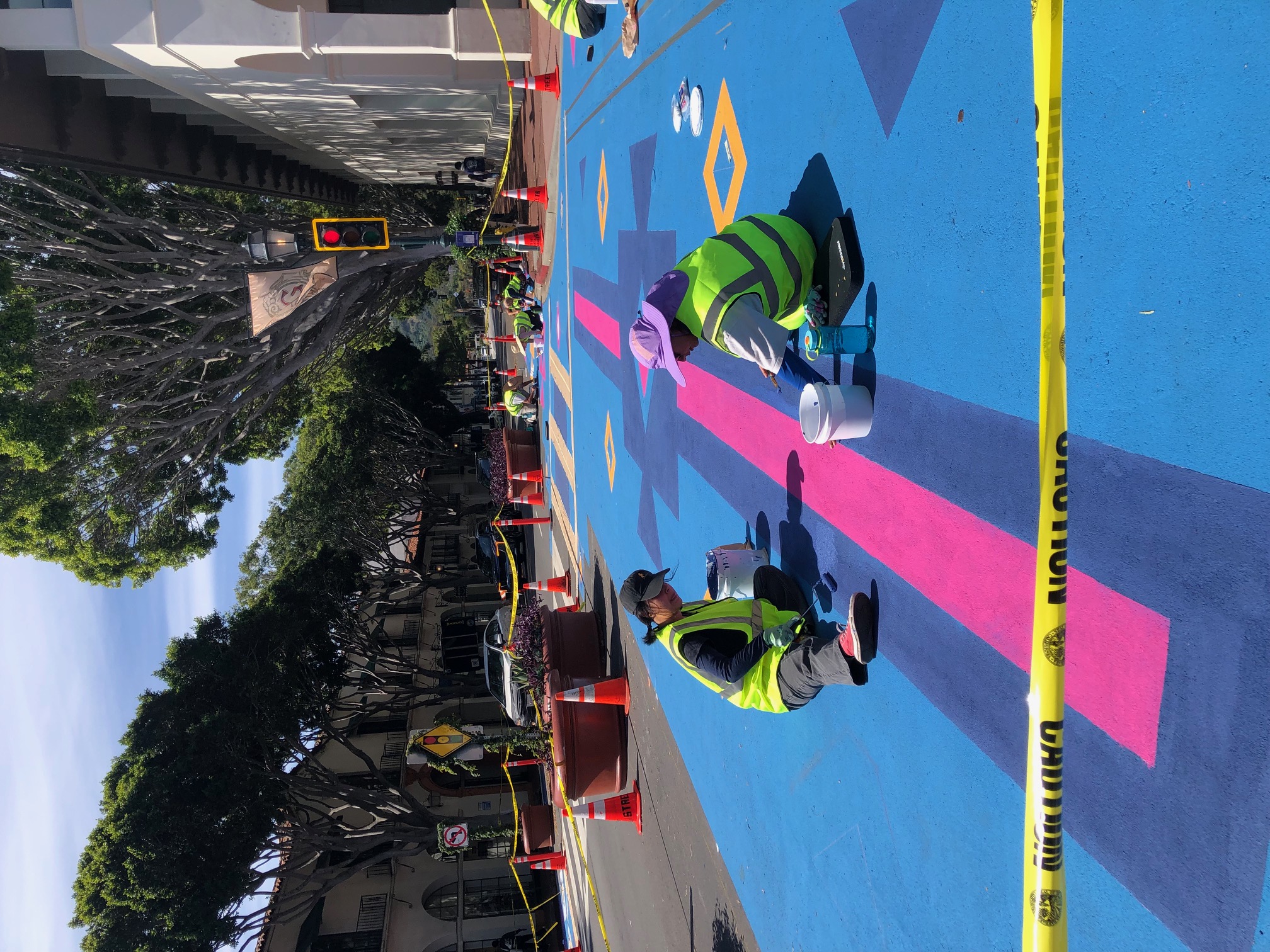 Art, culture, and public safety come together in a unique asphalt