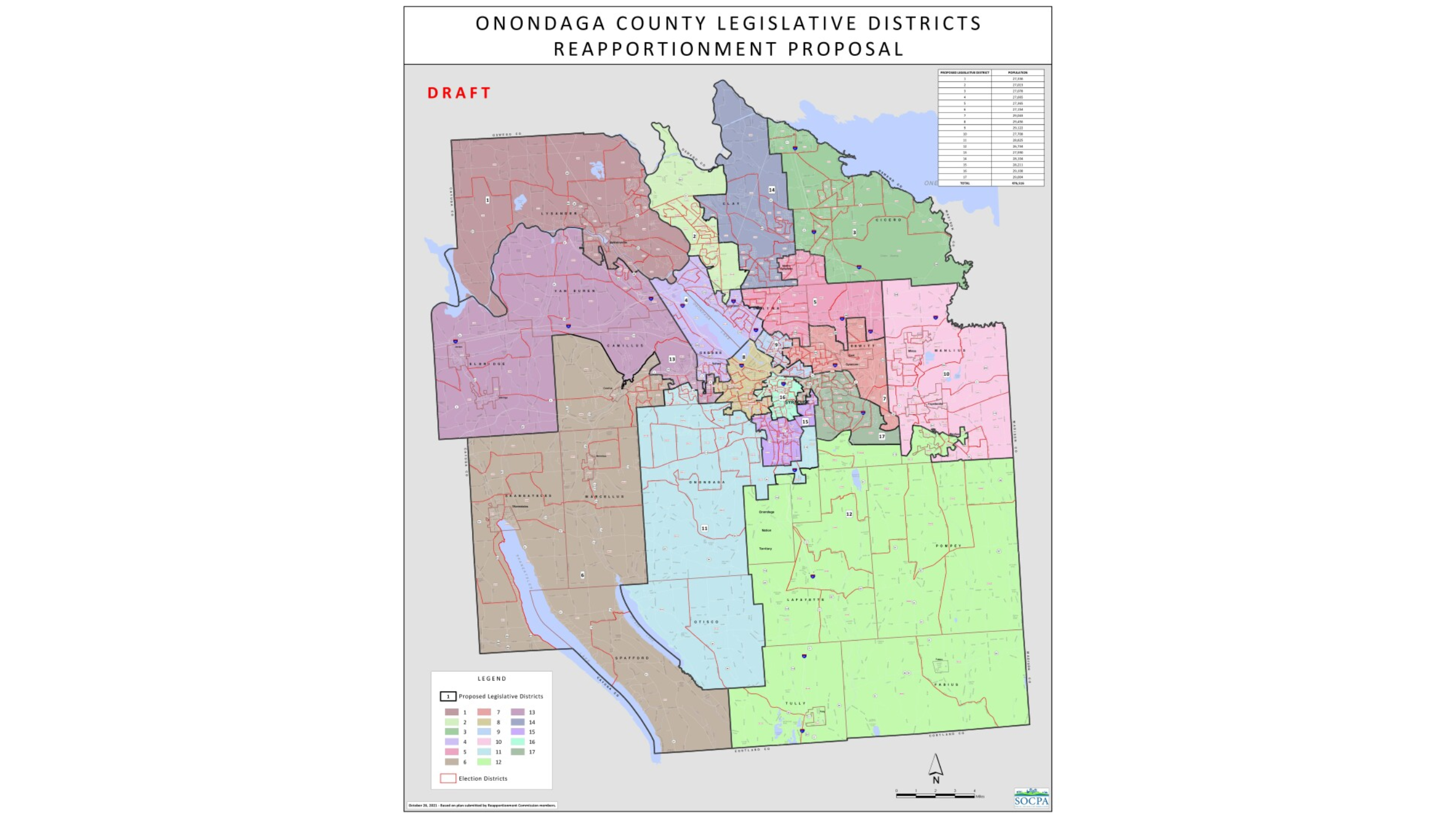 New district map approved by Onondaga County Legislature | WRVO Public Media