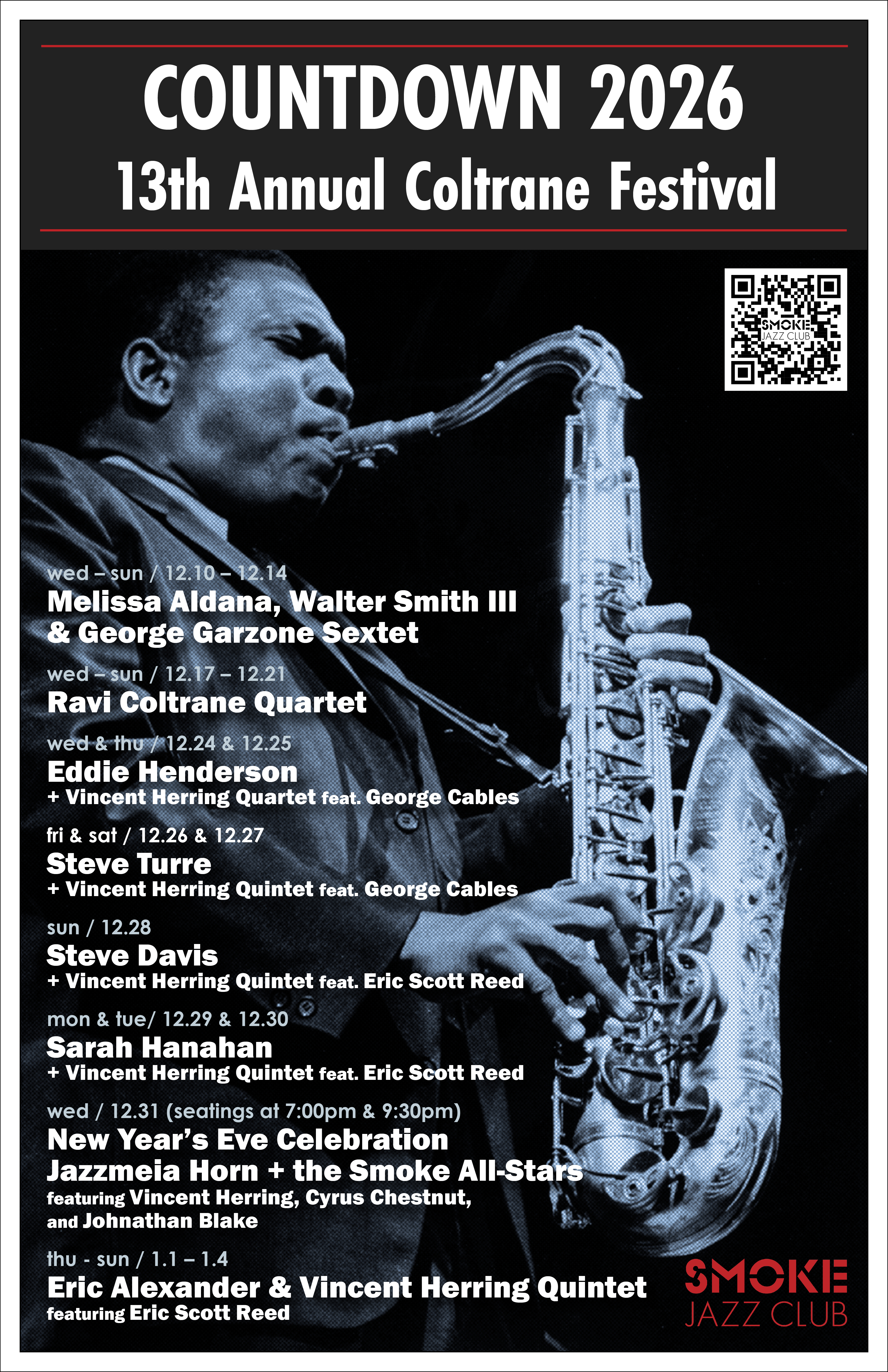Saxophonists Melissa Aldana and Walter Smith III on the 13th