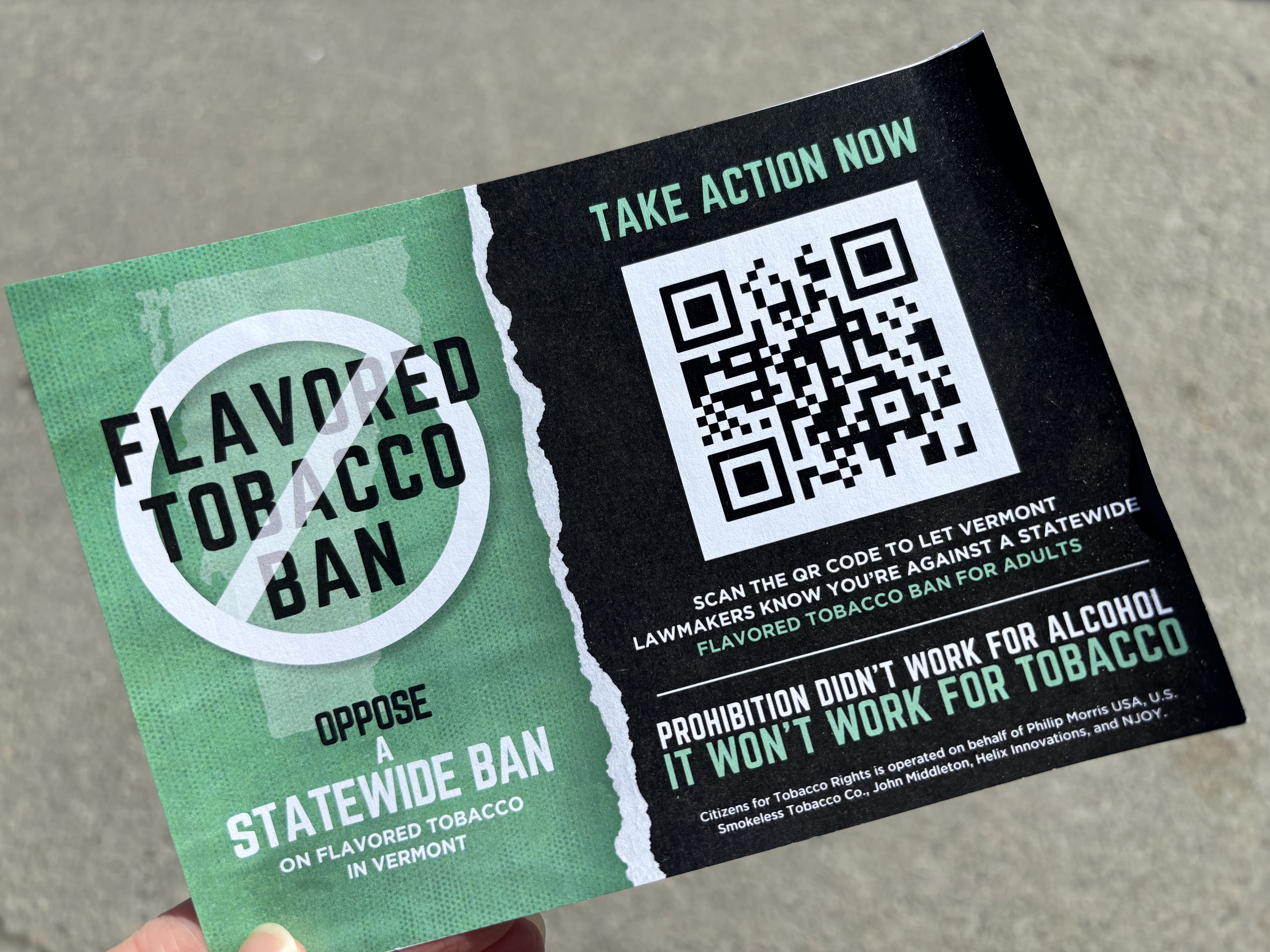 tobacco prohibition Vermont's flavored tobacco ban bill attracted surge in lobbying, ad  spending before governor's veto