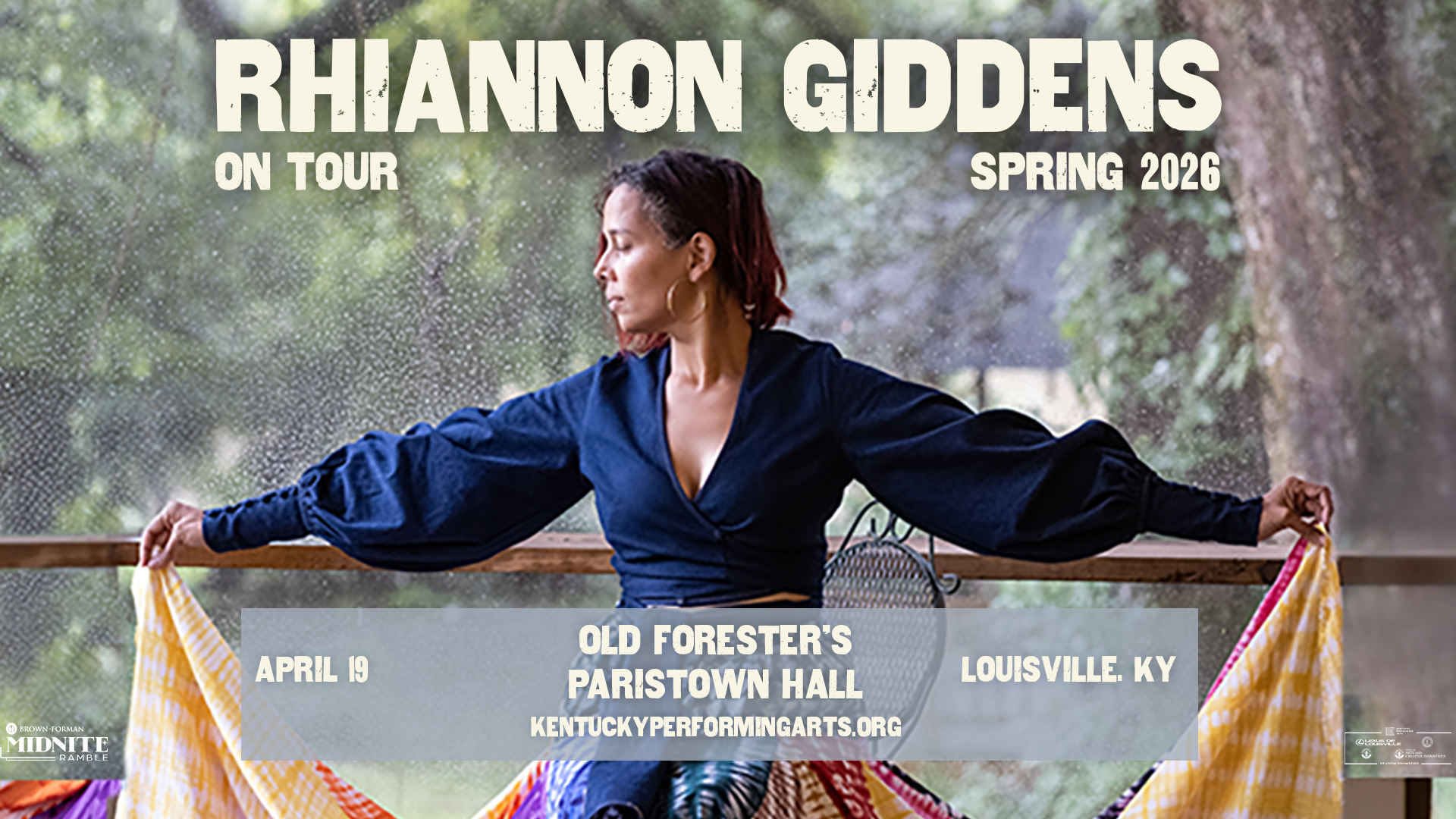 Win tix to see Rhiannon Giddens at Old Forester's Paristown Hall!