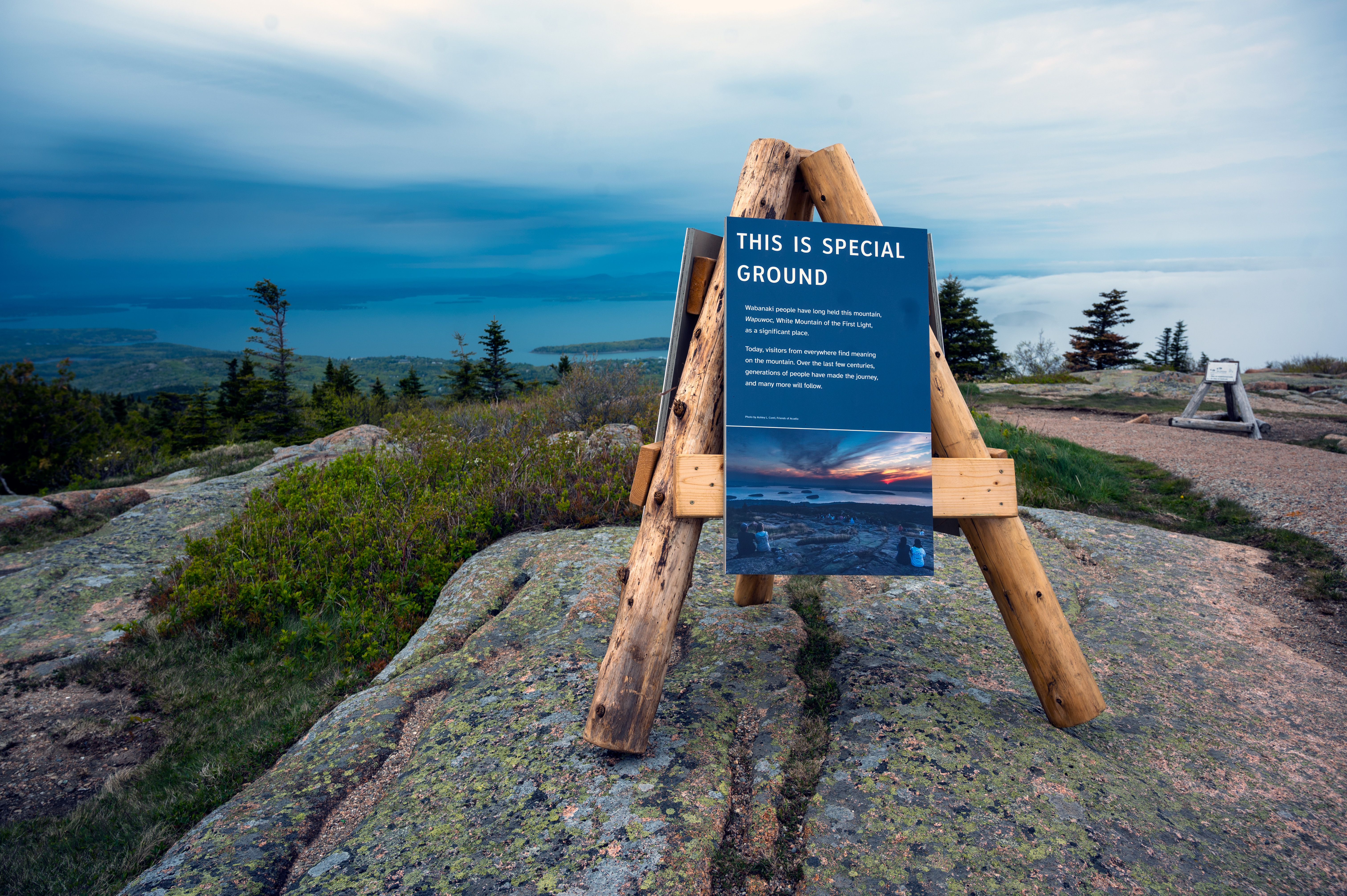 Educational signs in limbo at Acadia National Park