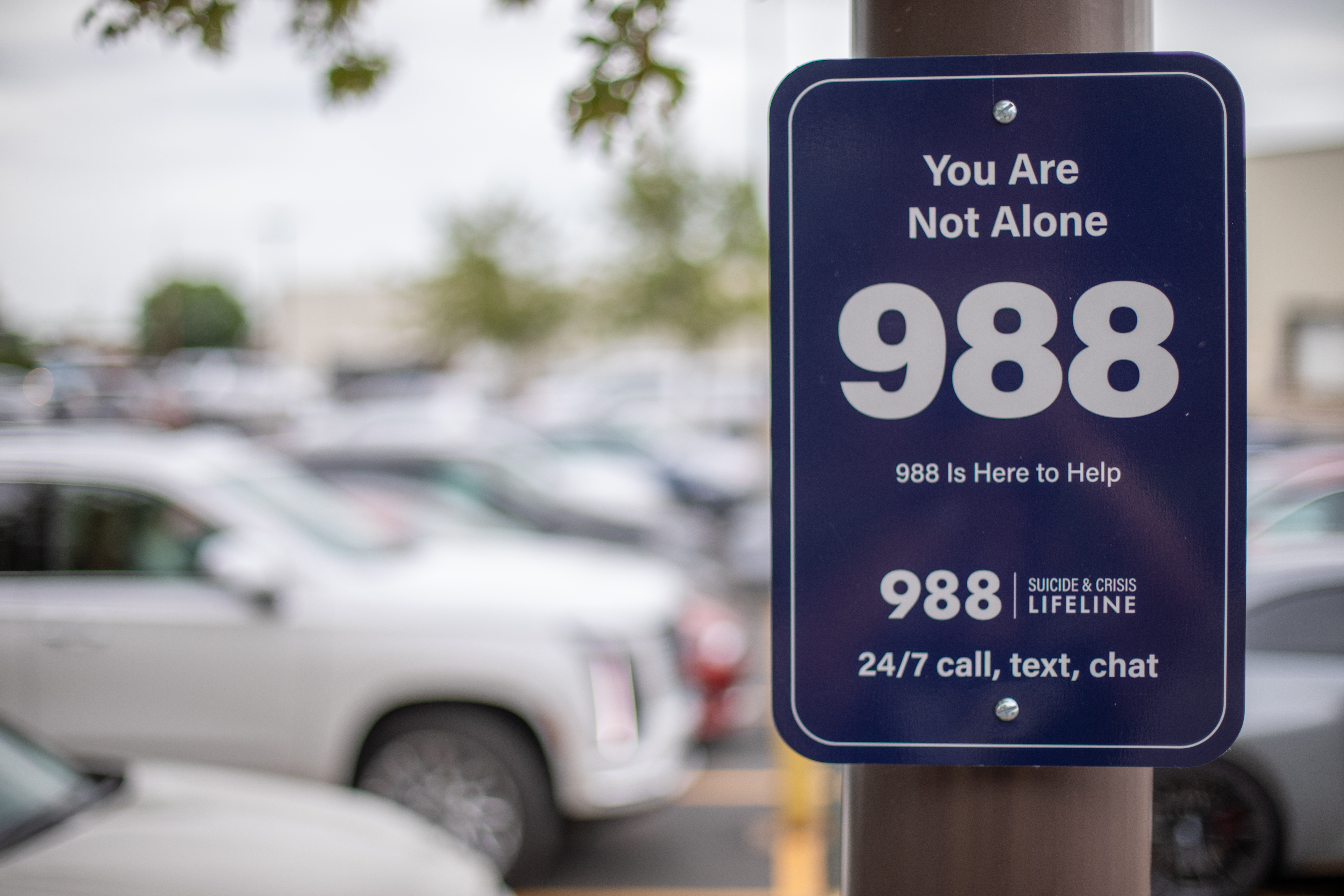 State installs 988 lifeline signs to bring awareness towards