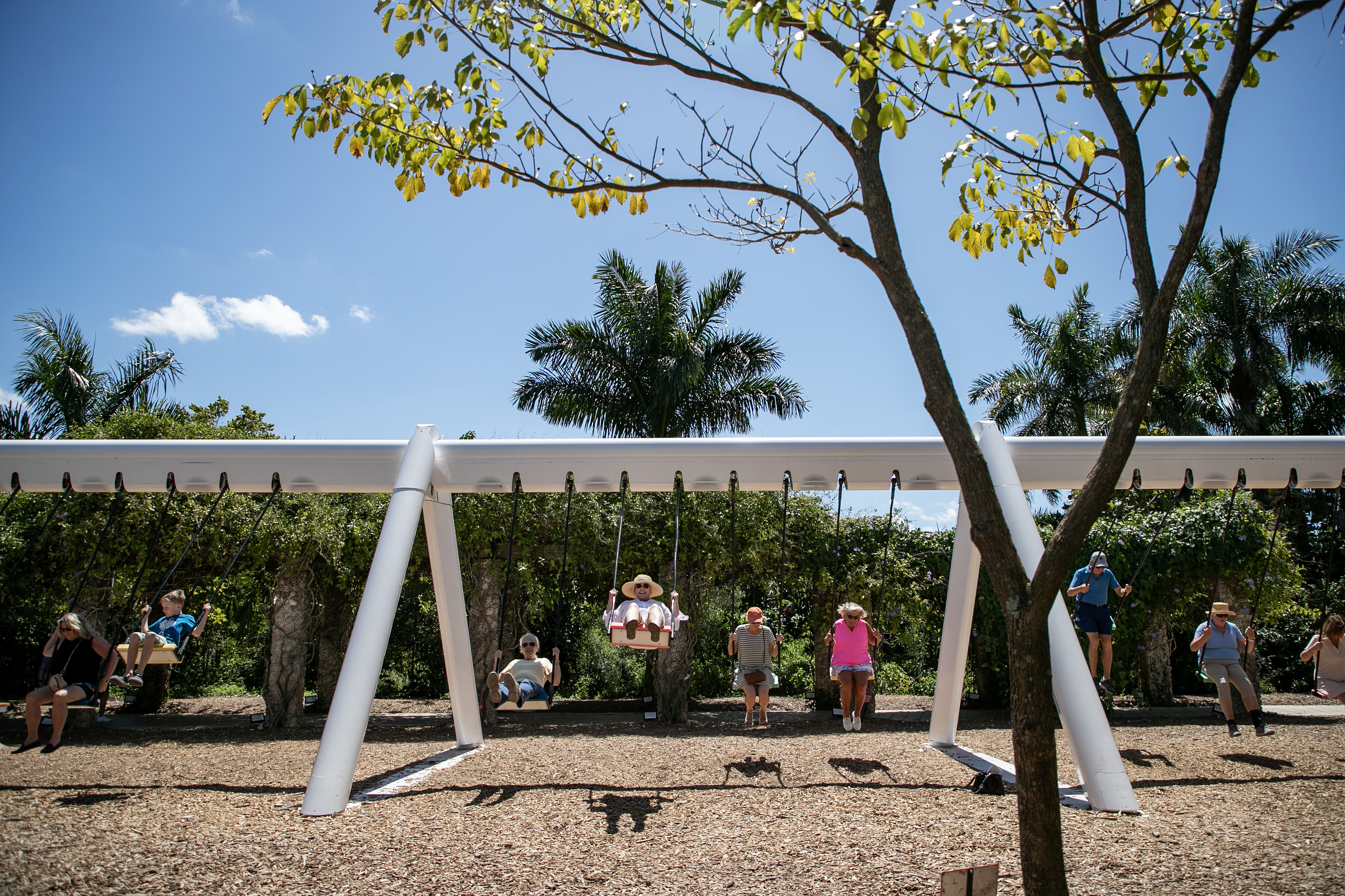 Musical Swings exhibit at Naples Botanical Garden lets everyone be