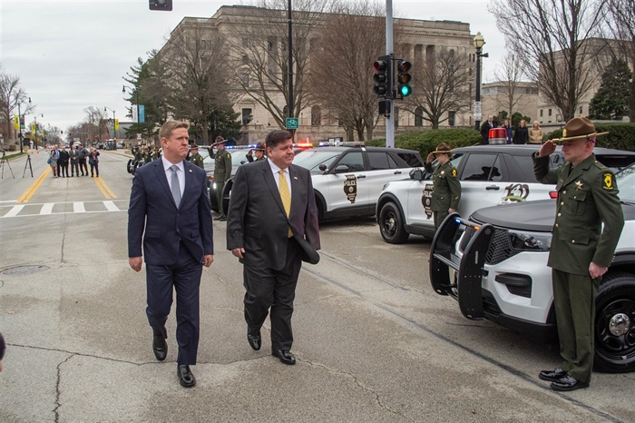 Pritzker commemorates 100 years of Illinois State Police as crime remains campaign flashpoint - Vimarsana News