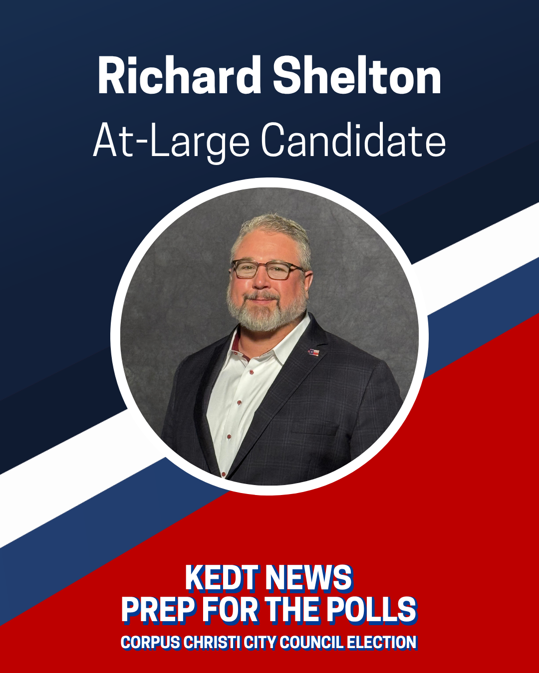 Richard Shelton at-large City Council candidate graphic