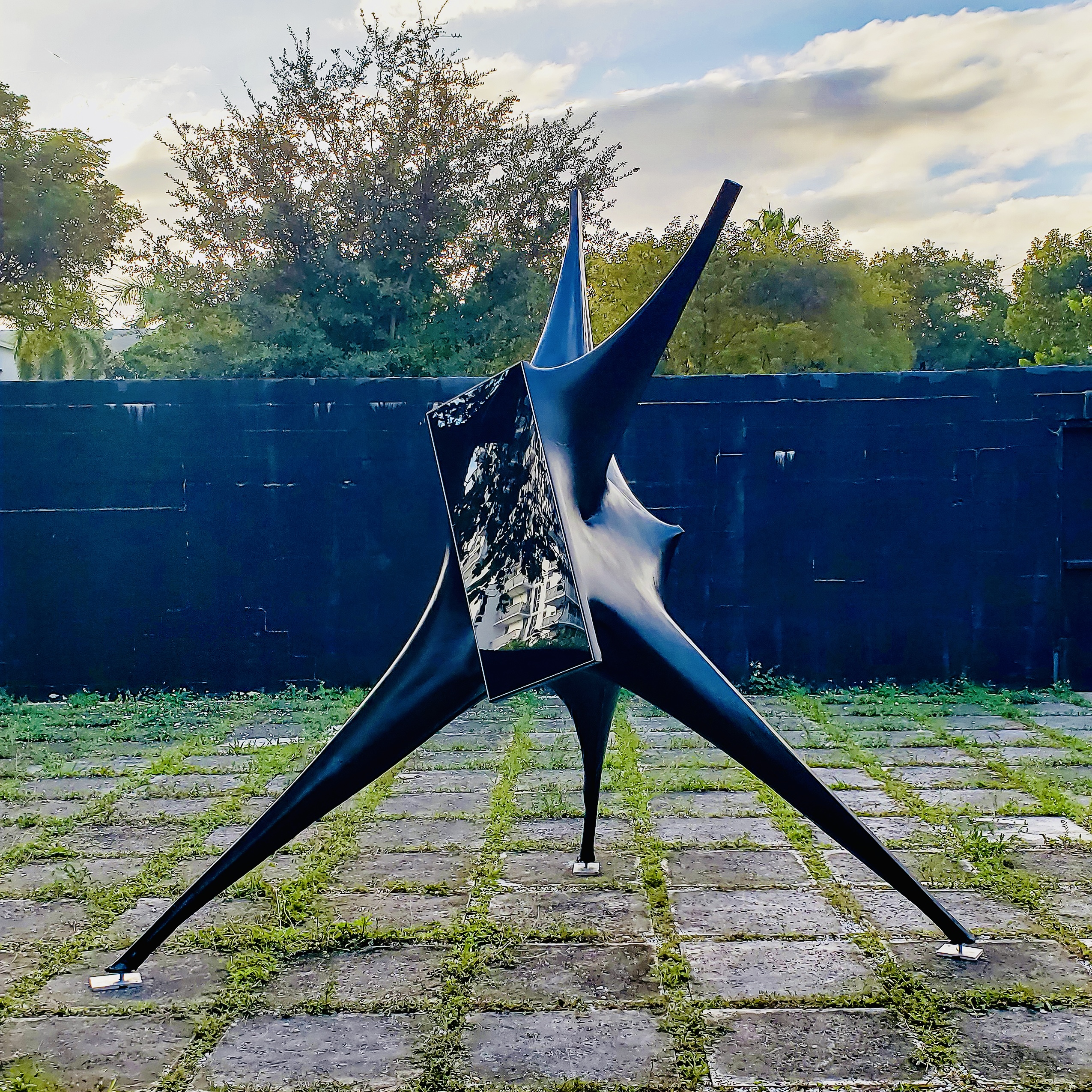 Biomorphic sculpture at Art Basel poses human, environmental