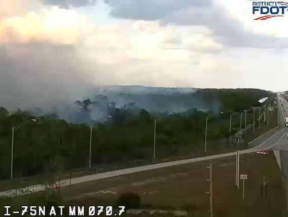 Cypress Camp Trail fire in Collier expands to nearly 6,700 acres; reported burning close to I-75 - Vimarsana News