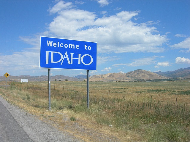 Idaho welcome sign