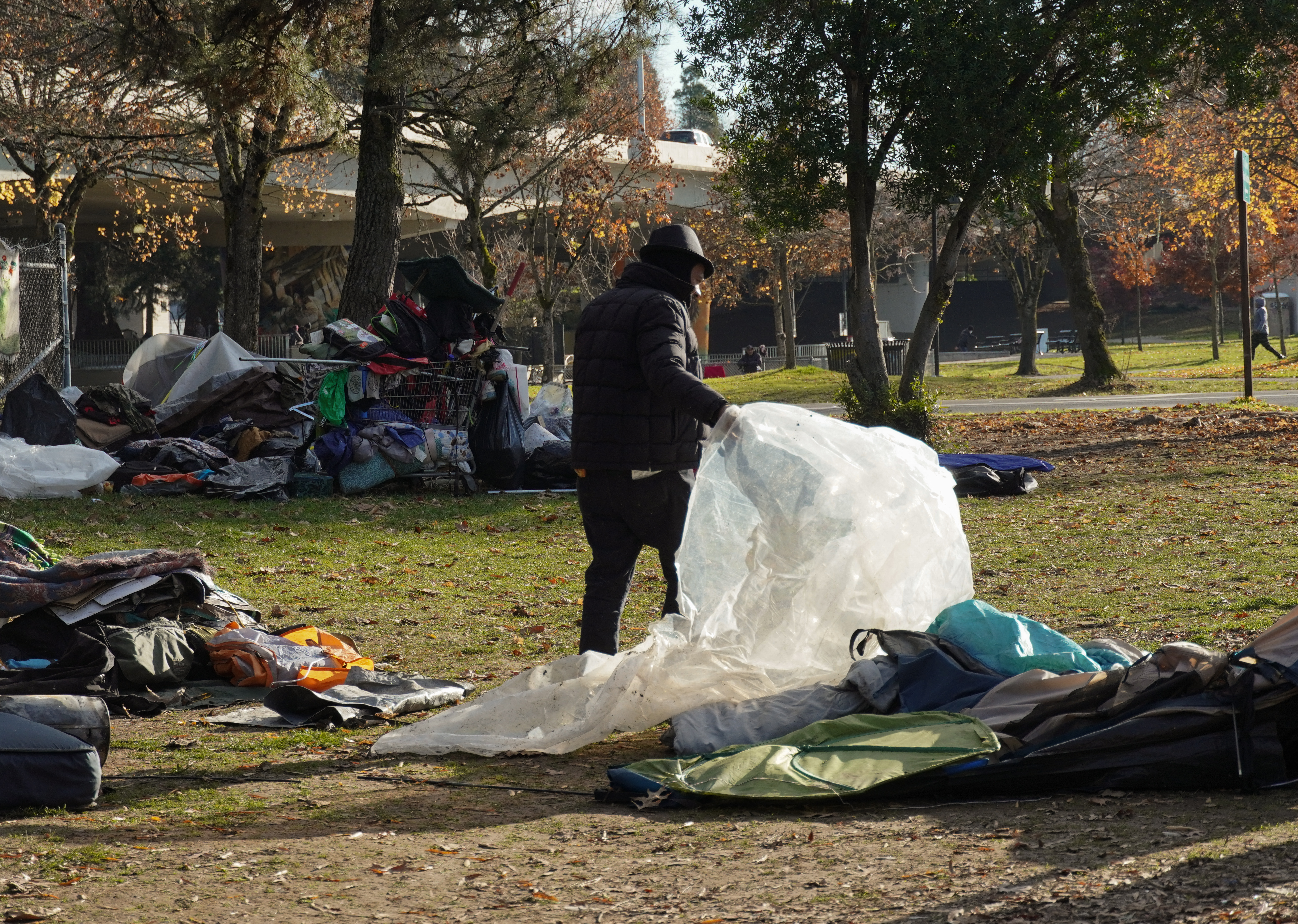 Homeless Encampment Near I-105 Bridge Cleared By City of Eugene