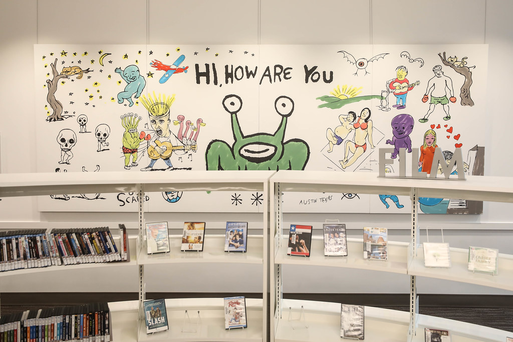 Daniel Johnston Mural Unveiled At Austin Central Library To Mark