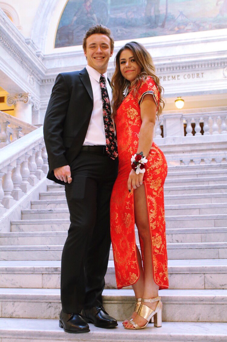 keziah daum prom dress Girl Faces Criticism Wearing Qipao Dress to Prom