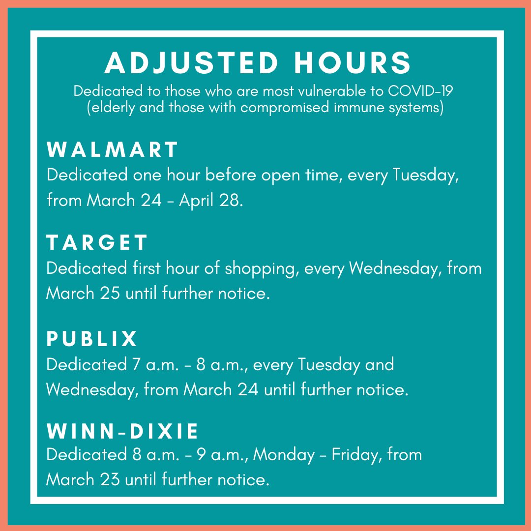 Major Retailers Adjust Shopping Hours to Accommodate High-Risk 