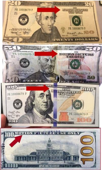 Fake 'Motion Picture Use Only' Currency Circulating Around DeKalb