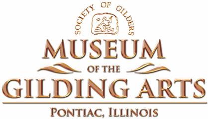 Logo for museum of the gilding arts, pontiac, IL