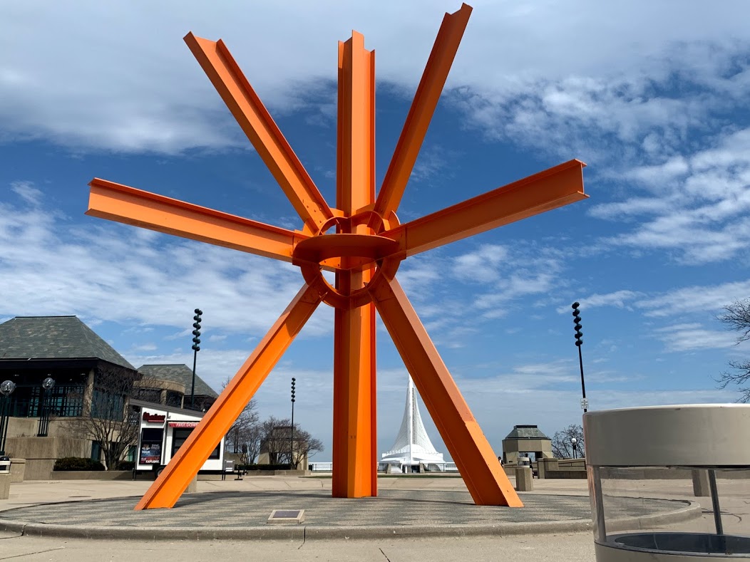 How The Orange, Sunburst Sculpture On Wisconsin Avenue Came To Be
