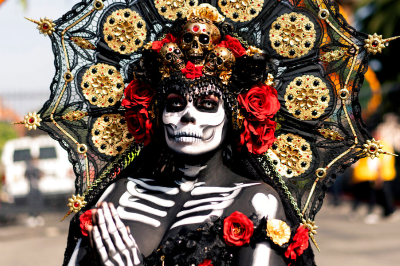 dia de los muertos dress DAY OF THE DEAD ADULT WOMENS SEXY COSTUME MEXICO SKELETON What defines Elegance is its simplicity.This strikingly elegant costume includes The difference between Da de